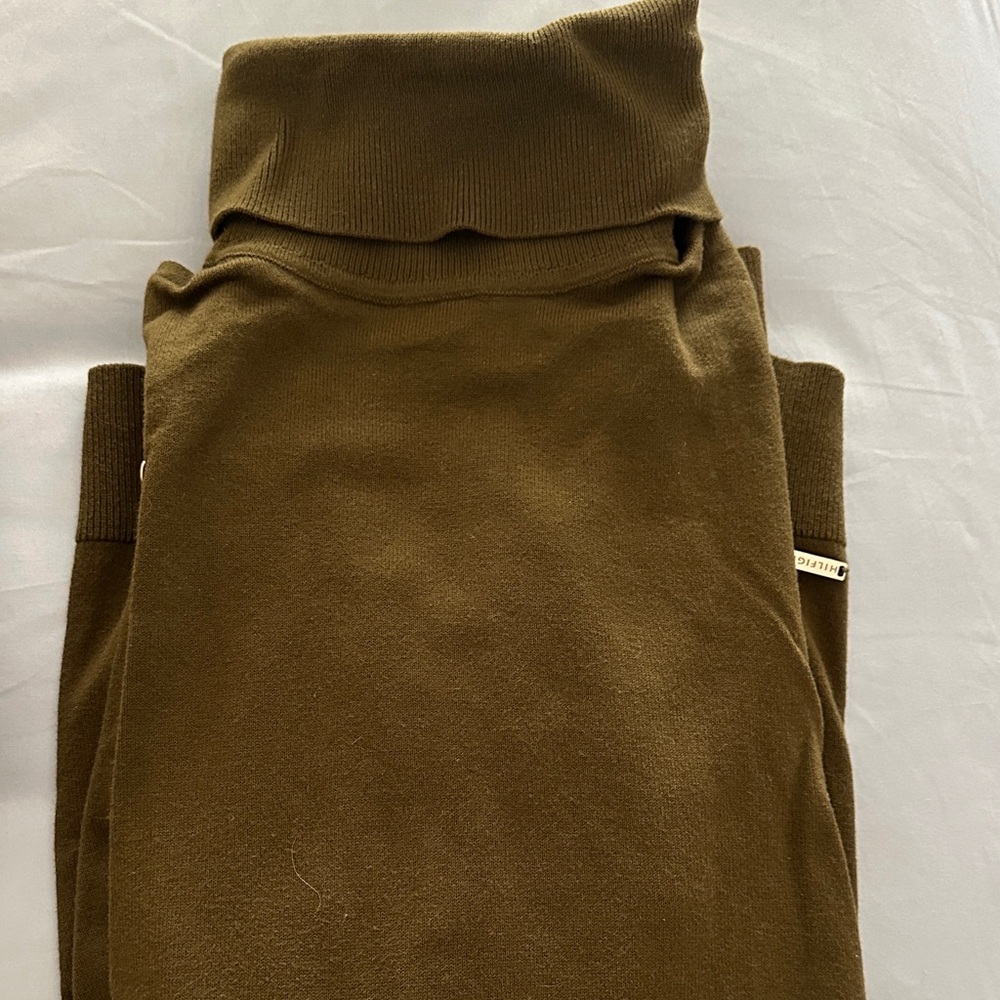 Tommy Hilfiger Olive Turtleneck Sweater